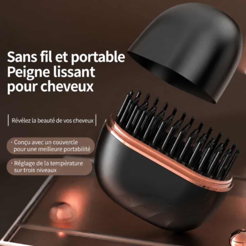 Brosse lissante rechargeable