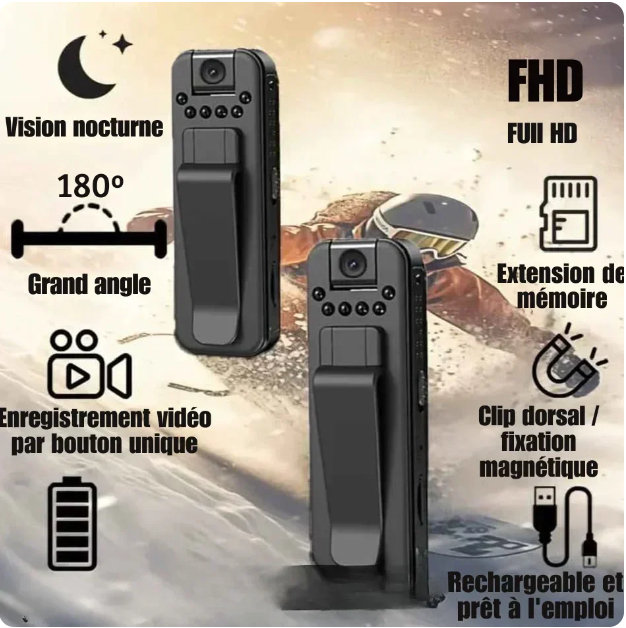 Caméra Espion Ultra-Discrete HD - Capturez l'Instant en Toute Sécurité