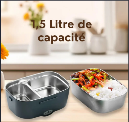 MINI GAMELLE ELECTRIQUE A DEUX COMPARTIMENTS (1,5 Litre au total)