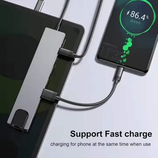 Adaptateur 8-en-1 USB-C — Branchez tout, perdez rien