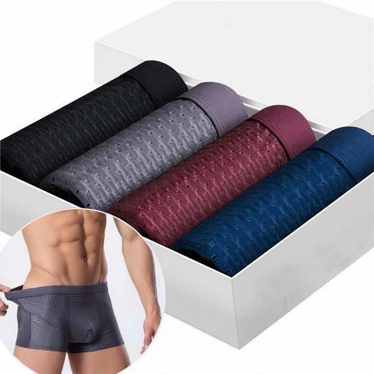 COFFRET PREMIUM DE 4 BOXERS RESPIRANTS POUR HOMME
