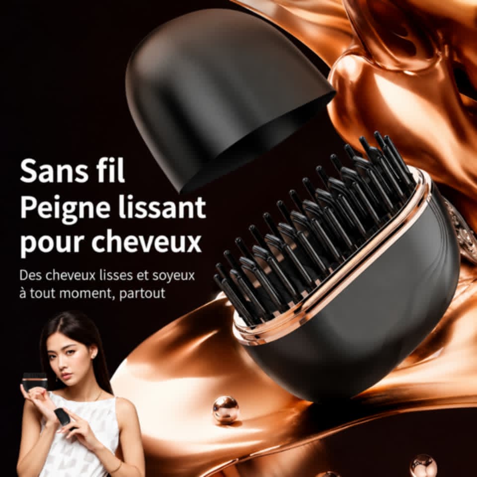 Brosse lissante rechargeable