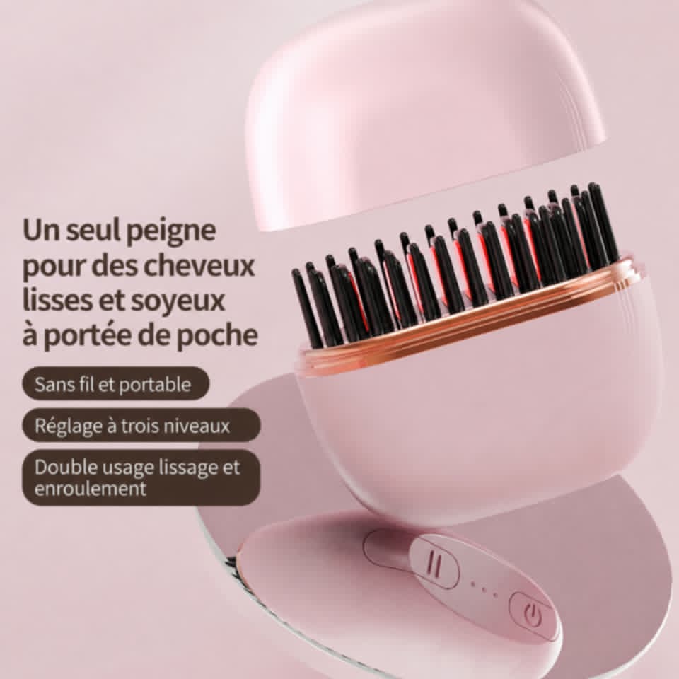 Brosse lissante rechargeable